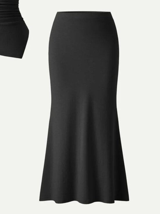 OGL Dresses & Skirts - NWT OGL Mermaid Flare Maxi Skirt Black S